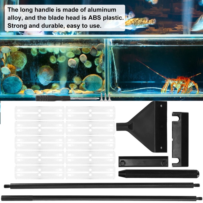 Aquarium Algae Scraper Aluminum Alloy Glass Fish Tank Algae Cleaner