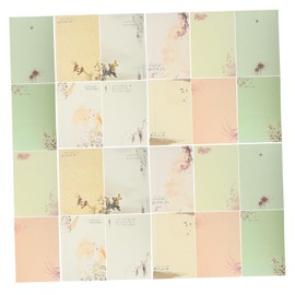 VILLFUL 80pcs Vintage Letter Writing Chinese Style Ink for Thank You Notes Poems and Announcements Lovely Writing Supplies for Calligraphy and Craft Projects