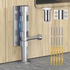 6.3 Inch Slide Bolt Gate Latch, Barrel Bolt Latch, Silver