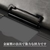 SANJAOYEE Binder A4 Bi-Fold Clipboard Clipfile Loose Leaf Binder Multi-function