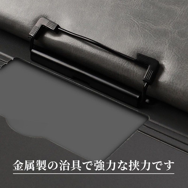 SANJAOYEE Binder A4 Bi-Fold Clipboard Clipfile Loose Leaf Binder Multi-function