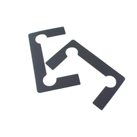 SQXBK 10PCS 82mm Glass Door Hinge Replacement Gasket Black Mesh Bathroom Clip Gasket Glass Door Hinge Replacement Suitable for Showers Kitchen Cabinet