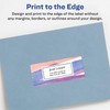 Avery Matte White Rectangle Labels with Sure Feed, 1.25" x