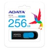 ADATA Memoria Flash UV128 256GB USB 3.0 Negro/Azul (AUV128-256G-RBE)