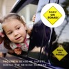 4 Pieces Baby In Car Signs, Car Warning Signs With