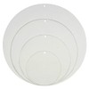 EH Design Clear Acrylic Round Pendant with Hanging Hole, Acrylic