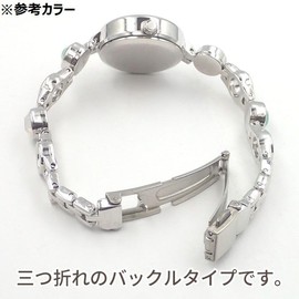 Follow fragola Milky Stone Bracelet Watch N00925S-2 GD Women's Gold