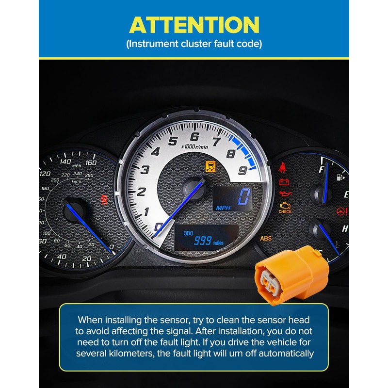 PHILTOP 2PCS Front ABS Wheel Speed Sensor Replacement for Altima