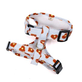 Angie and Allie Organic Cotton Dog Harness,No Pull Pet Harness with Leash D-Ring,Adjustable Soft Padded Dog Vest,Comfortable,Sustainable,Breathable and Stylish for Your Canine Companion