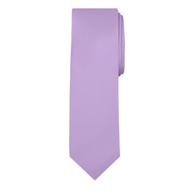 Jacob Alexander Solid Color Men's Regular Tie - Lavender
