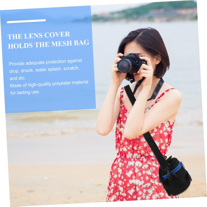 LABRIMP 1Pc Shockproof Camera Lens Case Bag Thickened Protective Pouch