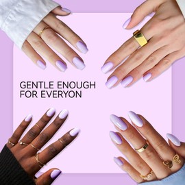gelike ec Gel Nail Polish Lavender Color Long Lasting for Creative Manicure Artists 16ml Natural Purple - Soft Romantic Shade for Spring Collections with Smooth Brush