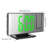 Projection Digital Alarm Clock USB Charging Automatic Dimming LED Mirror
