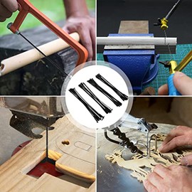 Lyaciomn 48PCS 5 Inch Scroll Saw Blade Pin End Replacement Blades Woodworking Tool for Wood Metal