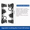 Hidden Folding Swing Door Track Hardware Kit for Cabinet and