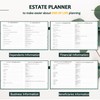 End of Life Planner, Guided Estate Planning Organizer with Tabs,