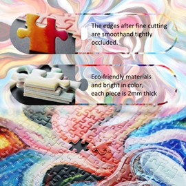 JMbeauuuty 1000 Pieces Adult Jigsaw Puzzle,Difficult Puzzle for Adult 1000 Pieces,Challenging Jigsaw Puzzle Gift for Friends Family(Colorful Lines,70x50cm)