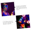 Ipetboom 5pcs Fluorescent Pigments Neon Craft Paint Washable Face Body