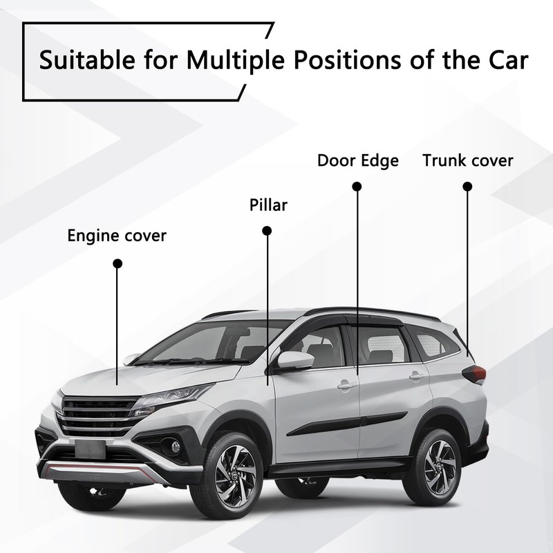 20Ft Car Door Seal Strip Universal Automotive Weather Stripping Rubber