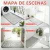 2pc Juego Baño Alfombra Suave Y Absorbente 40x60cm60x90cm