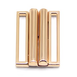 Jamsinmu Metal Slider Buckles Buttons Fasteners Rectangle Webbing Slider for Women Belt Clip Accessory DIY, Gold_50mm_1pc