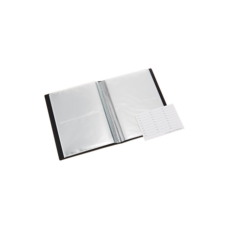 ナカバヤシ 超透明 ポケットアルバム KG判88枚収納 ホワイト CTPKG-80-W