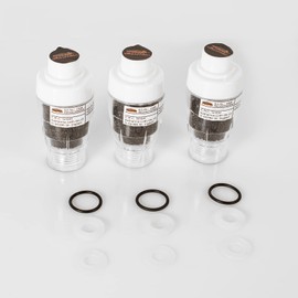 Mauk 3er Set Aktivkohlefilterfür Solardusche Zusatzfilter