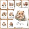 celebr8te Christmas Cards with Envelope Set and Free Stickers (12