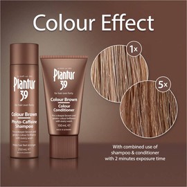 Plantur 39 Caffeine Shampoo and Conditioner Set for Brown Brunette Hair | Conceal Hairline Prevents and Reduces Hair Loss | Unique Formula Supports Hair Growth | 250ml Shampoo and 150ml Conditioner