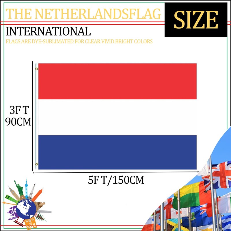Länder Flaggen (90 * 150cm:Netherlands)