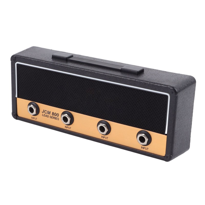 Guitar Key Holder Includes 4 Guitar Plug Keychains and 1