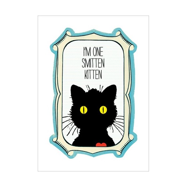 Lucca Paperworks Smitten Kitten Love Card, 5x7, Set of 6