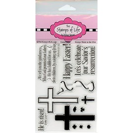 Christian Sentiment Stamps for Card-Making and Scrapbooking Supplies by The Stamps of Life - Easter Phrases - Easter4Him