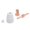 65Pcs Plasma Cutting Consumables Ceramic Copper Plasma Cutter Tips Kit