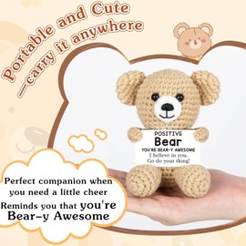 Birthday Gifts for Women Men Teacher Appreciation Nurses Week, Mini Bear Graduation Gifts for Her Him,Positive Coworker Emotional Bear
