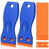 2PCS Plastic Scraper with 100 Plastic Blades, Multipurpose Plastic Scraper