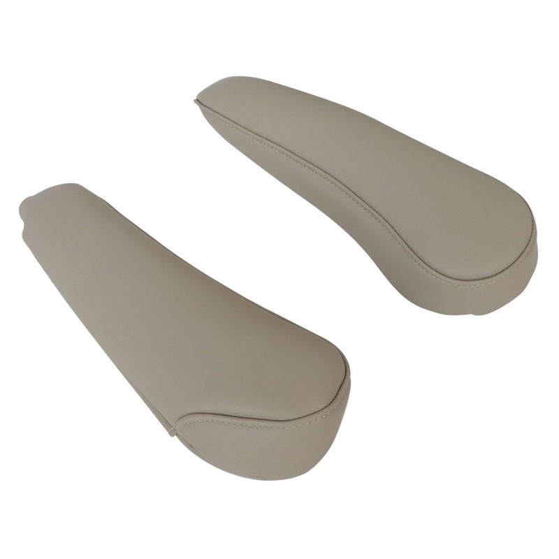 FZJDSD 2pcs Tan Leather Seat Armrest Cover Compatible with Toyota