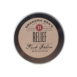 Grandma Bea's Foot Relief Balm - 4 Ounce for Natural Relief of Aching or Dry Feet