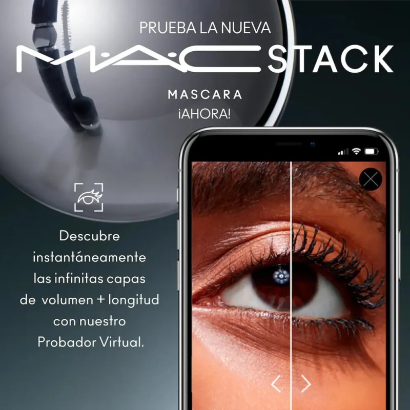 Máscara de Pestañas MAC MACStack | Black Stack | Volumen