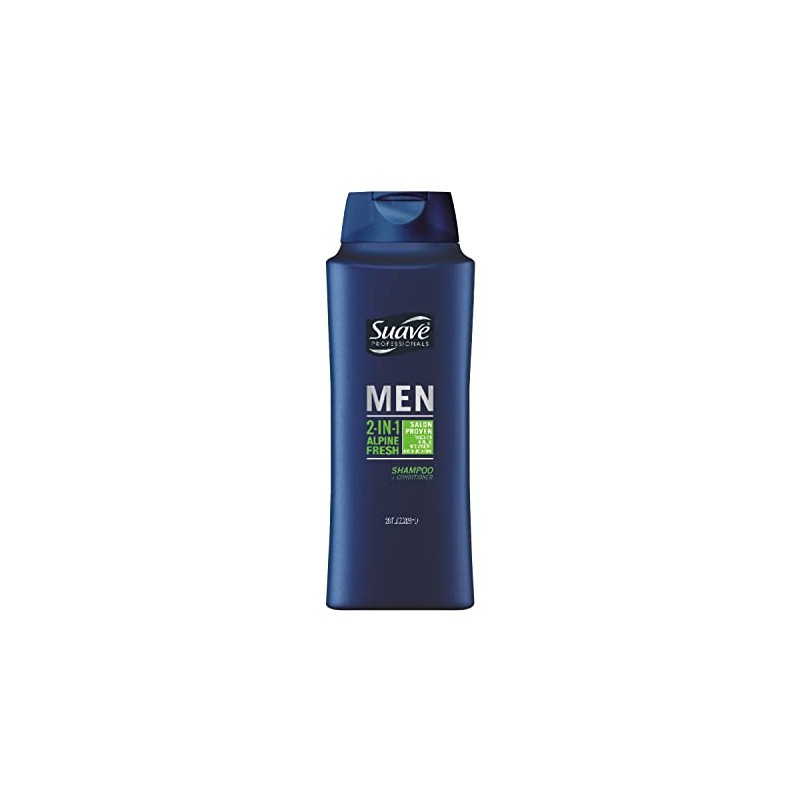 Suave Professionals Mens, 2 in 1 Shampoo/Conditioner, Alpine Fresh, 28oz