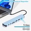 HEILUON Hub USB C 8 en 1,USB 3.0 con Jack