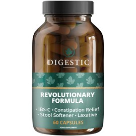 Digestic - Laxative for Constipation Relief, Stool Softener 100% Natural, Colon Detox Cleanse, Bloating Relief Gas Relief