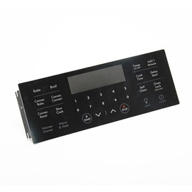 316655001 Range Oven Control Overlay Genuine Original Equipment Manufacturer (OEM) Part Black