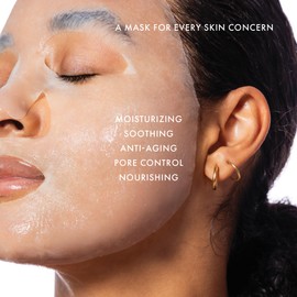 ESW Beauty Most Loved Face Masks - 5-Pack Variety Set - Hydrating, Soothing & Calming - Includes Strawberries & Cream, Deep Detox, The Pink Dream, Vanilla Oat & Green Reset