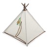 SmartyKat Kitty Camp Crinkle Cat Tent Hideaway with Feather Toy