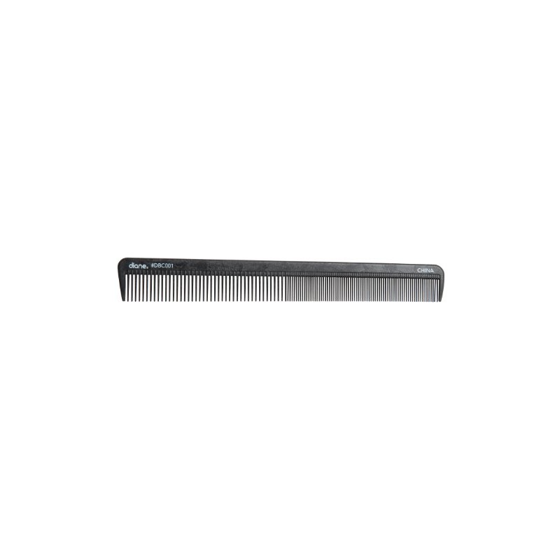Diane Silicone Cutting Comb, Black, 8.5"