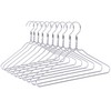 Quality Hangers Silver Aluminum Metal Coat Hangers Heavy Duty Suit