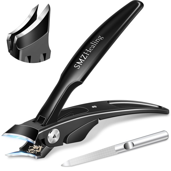 2025 Slanted Nail Clippers for Men Thick Ingrown Nails, Large