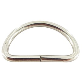 Heavy Duty D Ring for Sewing,Silver Metal Strap D Ring SORTUMOLA Pack 50 (20mm) CT220