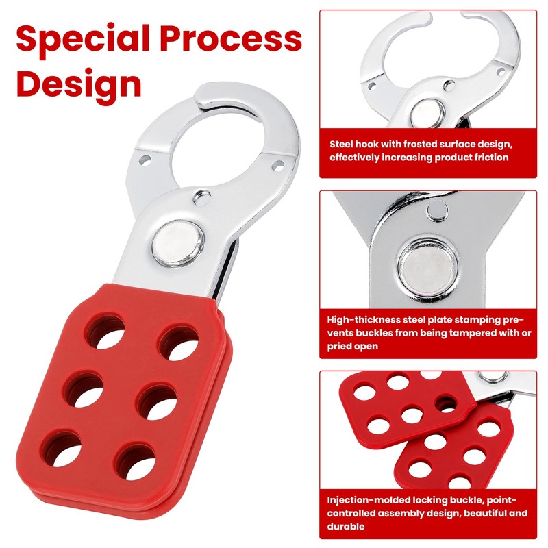 TOKCKYBL Lock Out Tag Out Hasp, Steel Tamper-Proof Loto Hasp